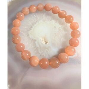 High Quality Peach Moonstone - 10mm beads